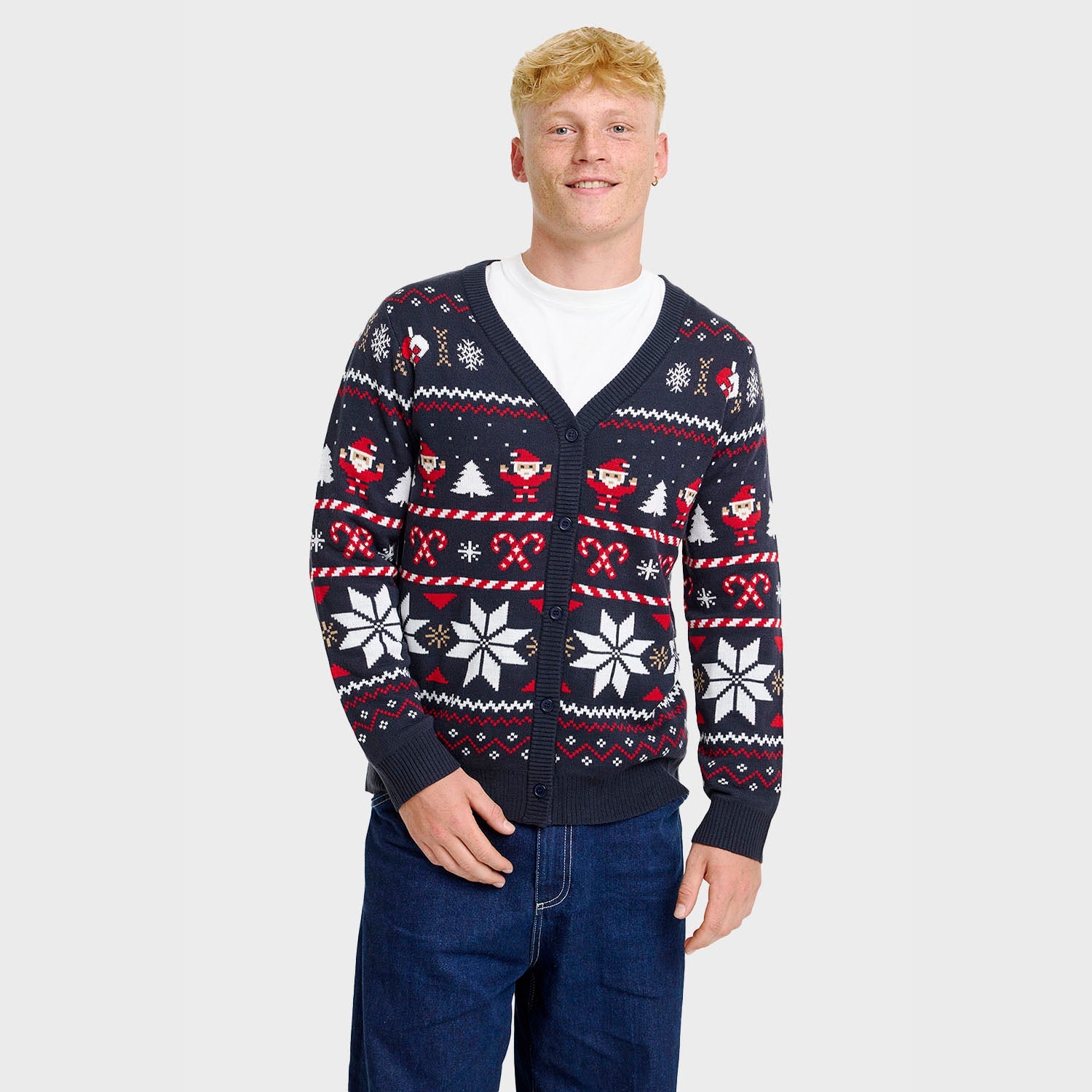 Santa’s julcardigan – Herr